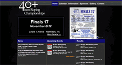 Desktop Screenshot of 40plusteamropingchampionships.com