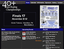 Tablet Screenshot of 40plusteamropingchampionships.com